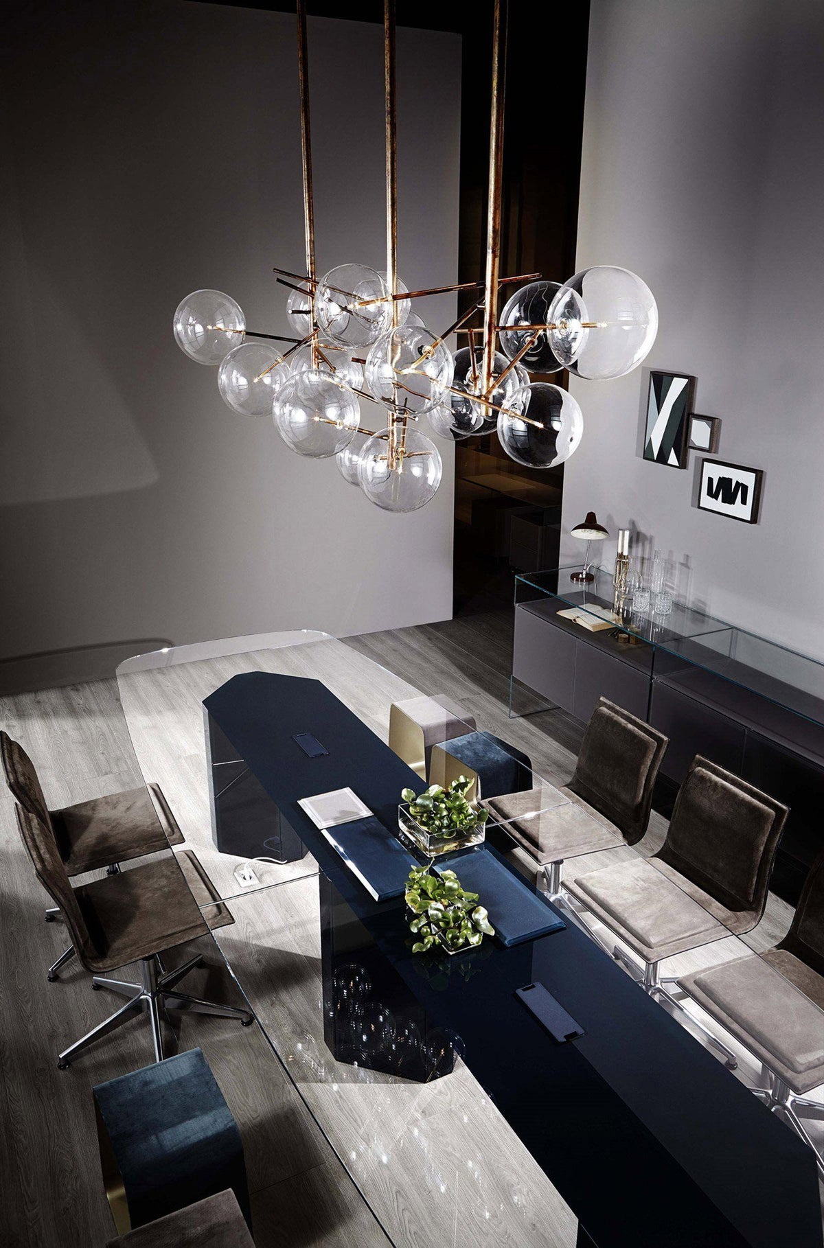 Delsoria Glass Chandelier-Moonnatur