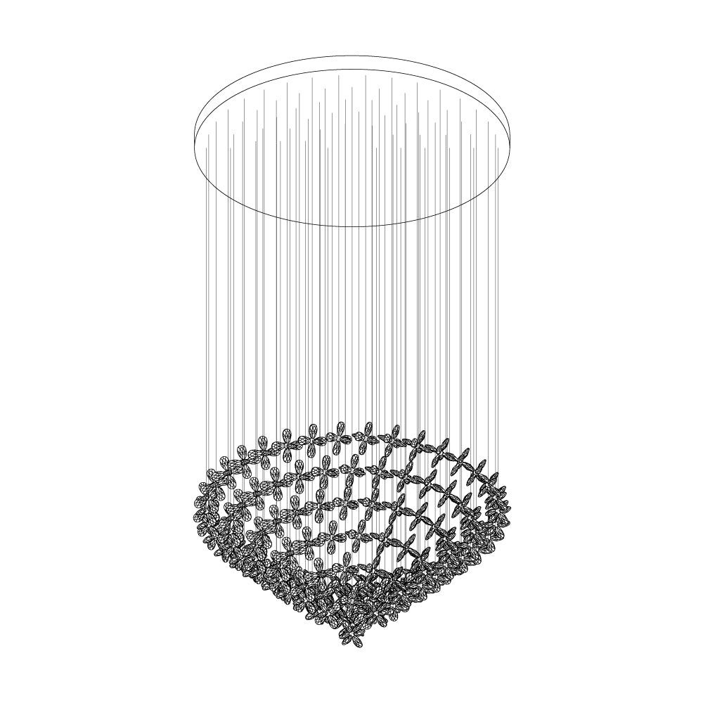 Qamora Crystal Chandelier-Moonnatur