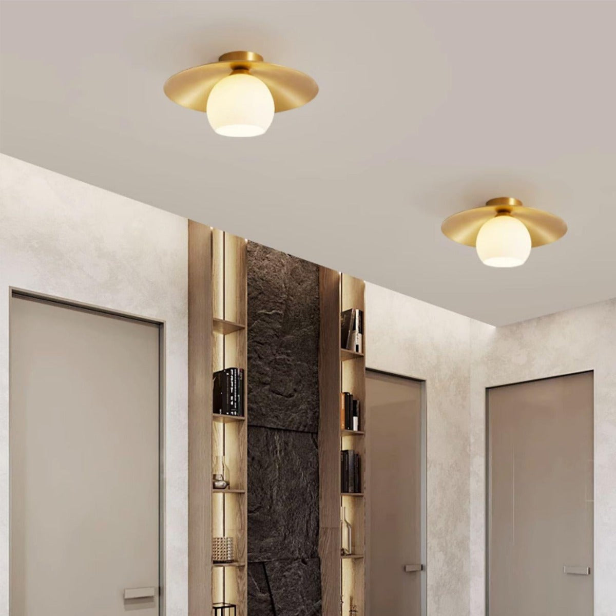 Nethenora Glass Ceiling Light-Moonnatur