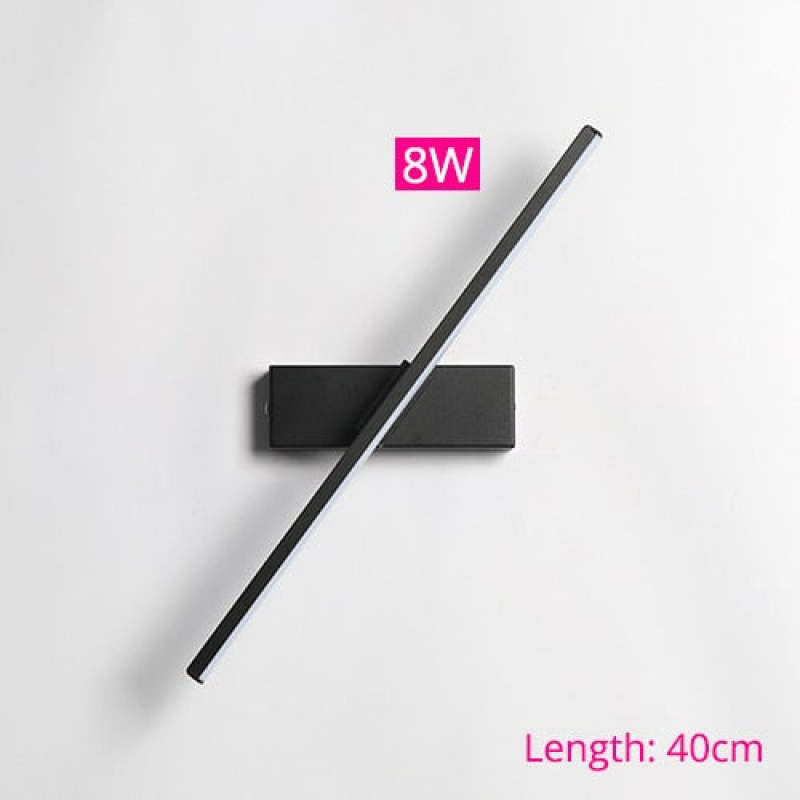 Struve Rotatable Wall Lamp for Bedroom, Black/White - Neutralighting