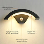 Sardenwren Metal Wall Light-Moonnatur