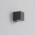 Tavon Minimalist Metal Square Outdoor Wall Lamp, Black - Neutralighting