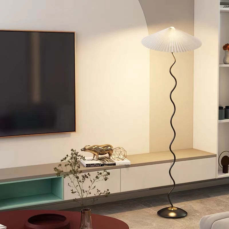 Barroworie Fabric Floor Lamp-Moonnatur