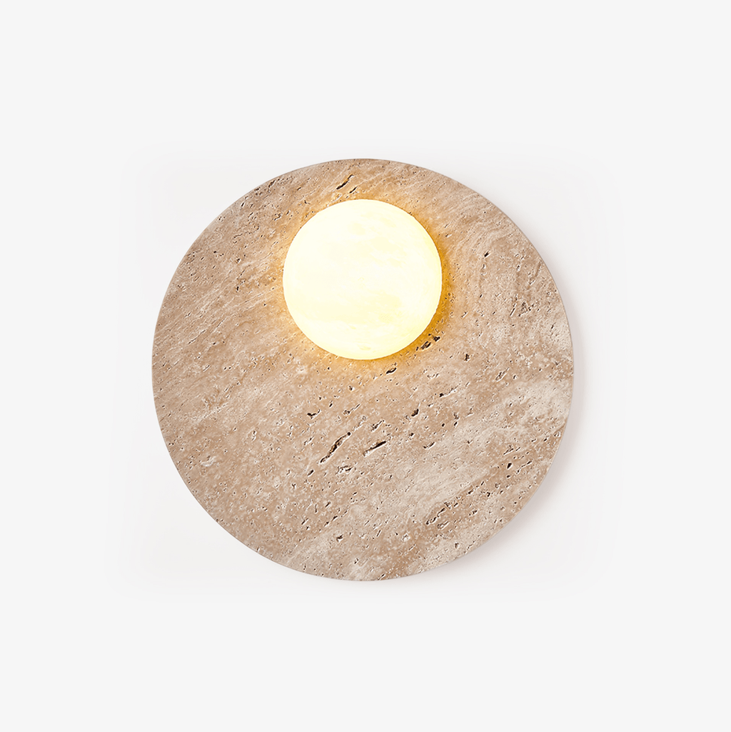 Norrelelle Travertine Wall Light-Moonnatur