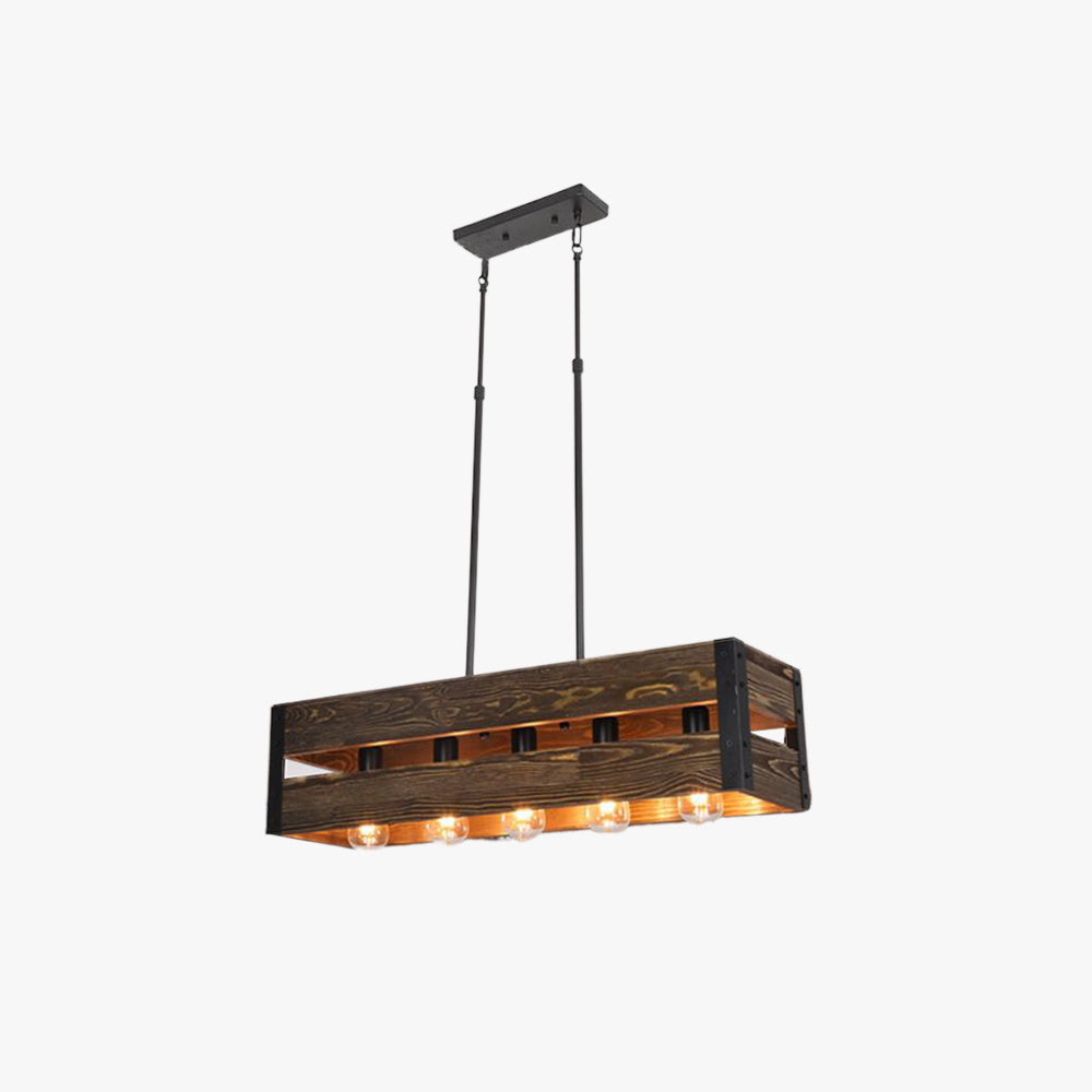 Dunselwood Pine Wood Pendant Light-Moonnatur