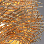 Langrenenna Rattan Pendant Light-Moonnatur