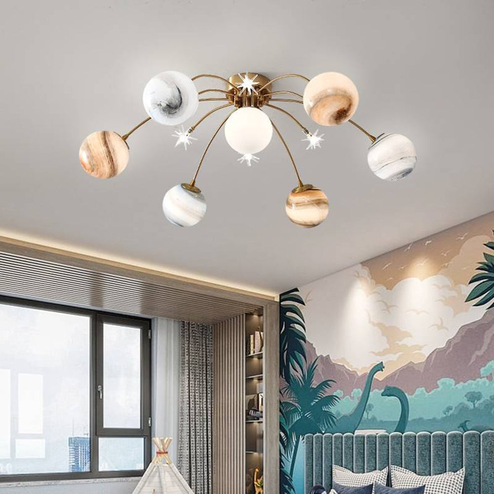 Orenenora Glass Ceiling Light-Moonnatur