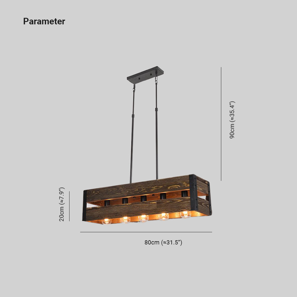Dunselwood Pine Wood Pendant Light-Moonnatur