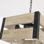 Dorrenwell Pine Wood Pendant Light-Moonnatur