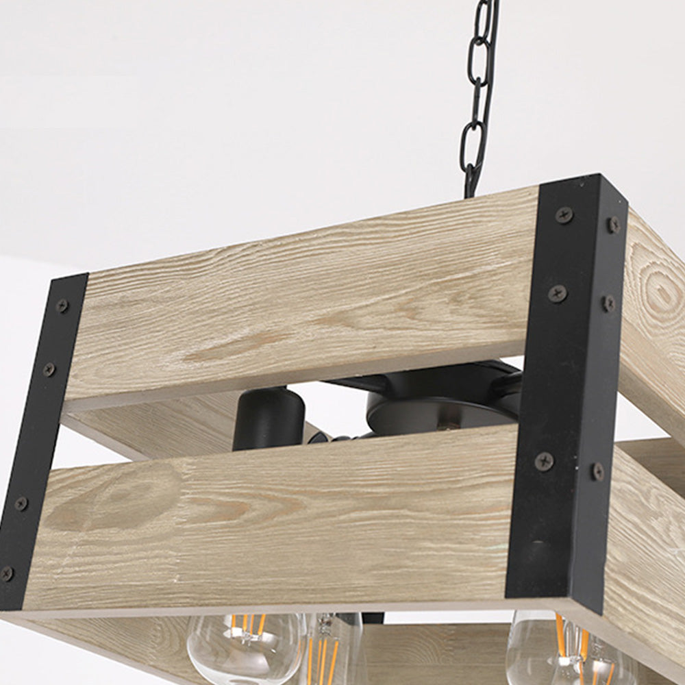 Dorrenwell Pine Wood Pendant Light-Moonnatur