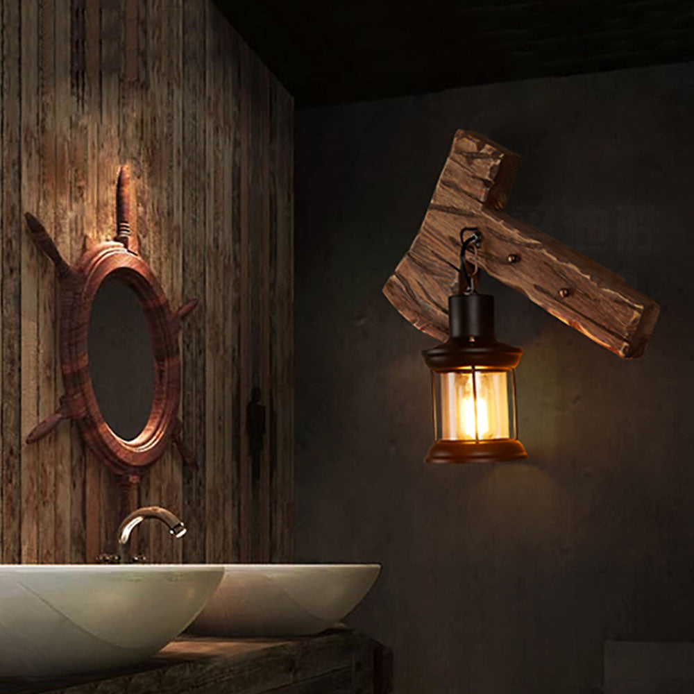 Zorrenorie Pine Wood Wall Light-Moonnatur