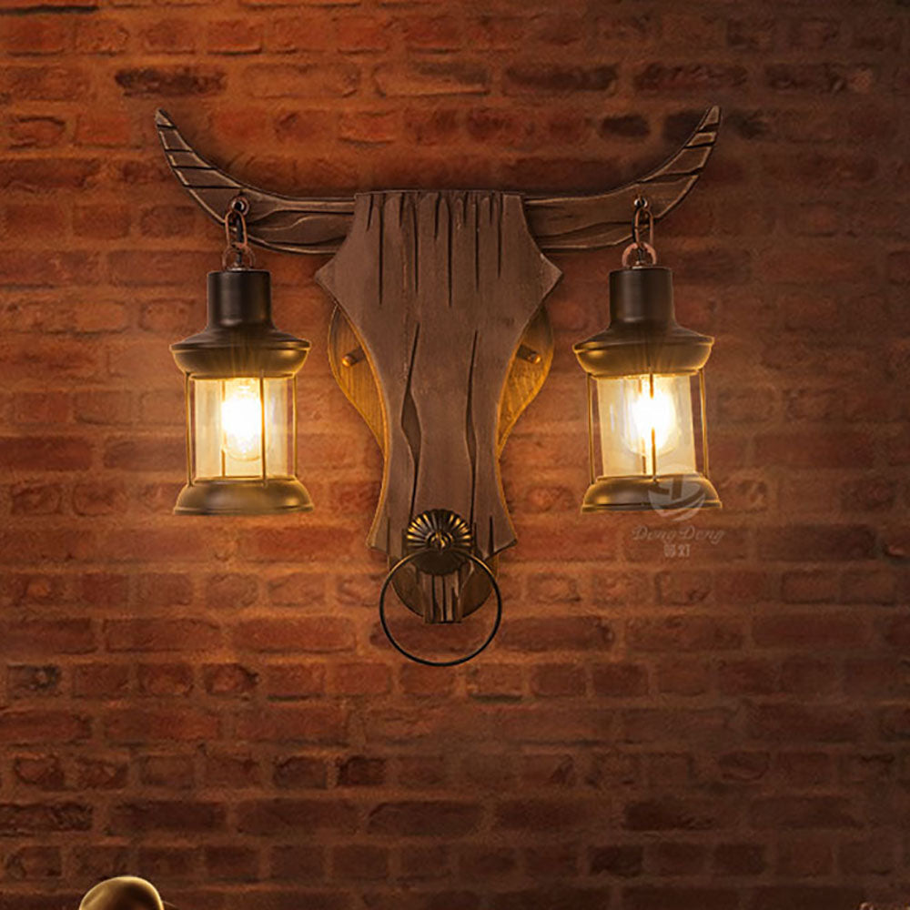 Zelvenoria Pine Wood Wall Light-Moonnatur