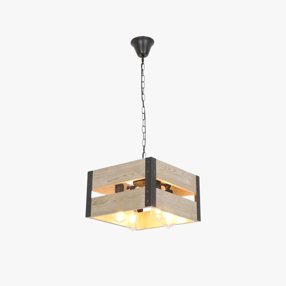 Dorrenwell Pine Wood Pendant Light-Moonnatur