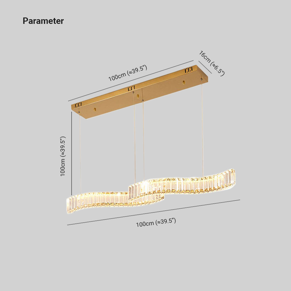 Morrelelis Crystal Pendant Light-Moonnatur