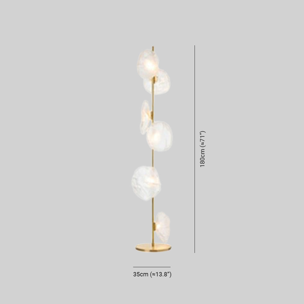Wardenena Glass Floor Lamp-Moonnatur
