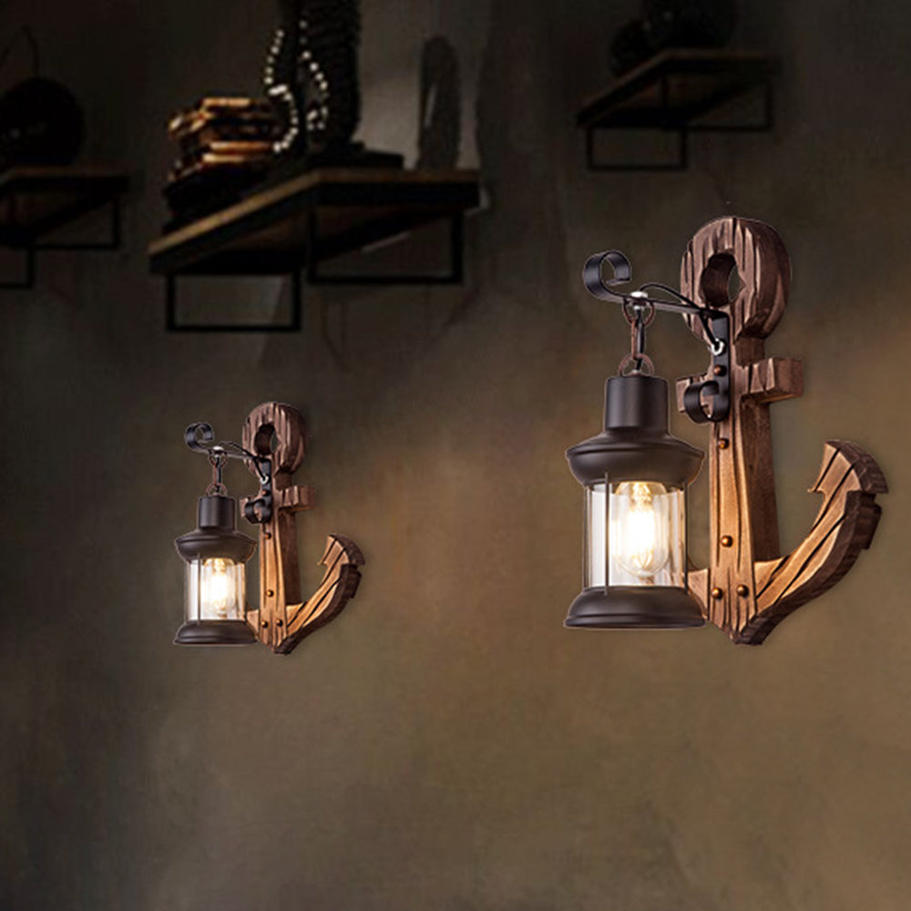Verrenelia Pine Wood Wall Light-Moonnatur