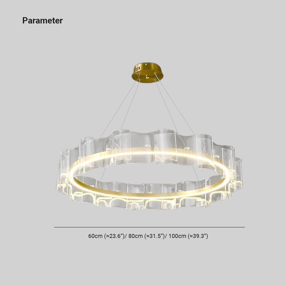 Hildenrose Acrylic Chandelier-Moonnatur