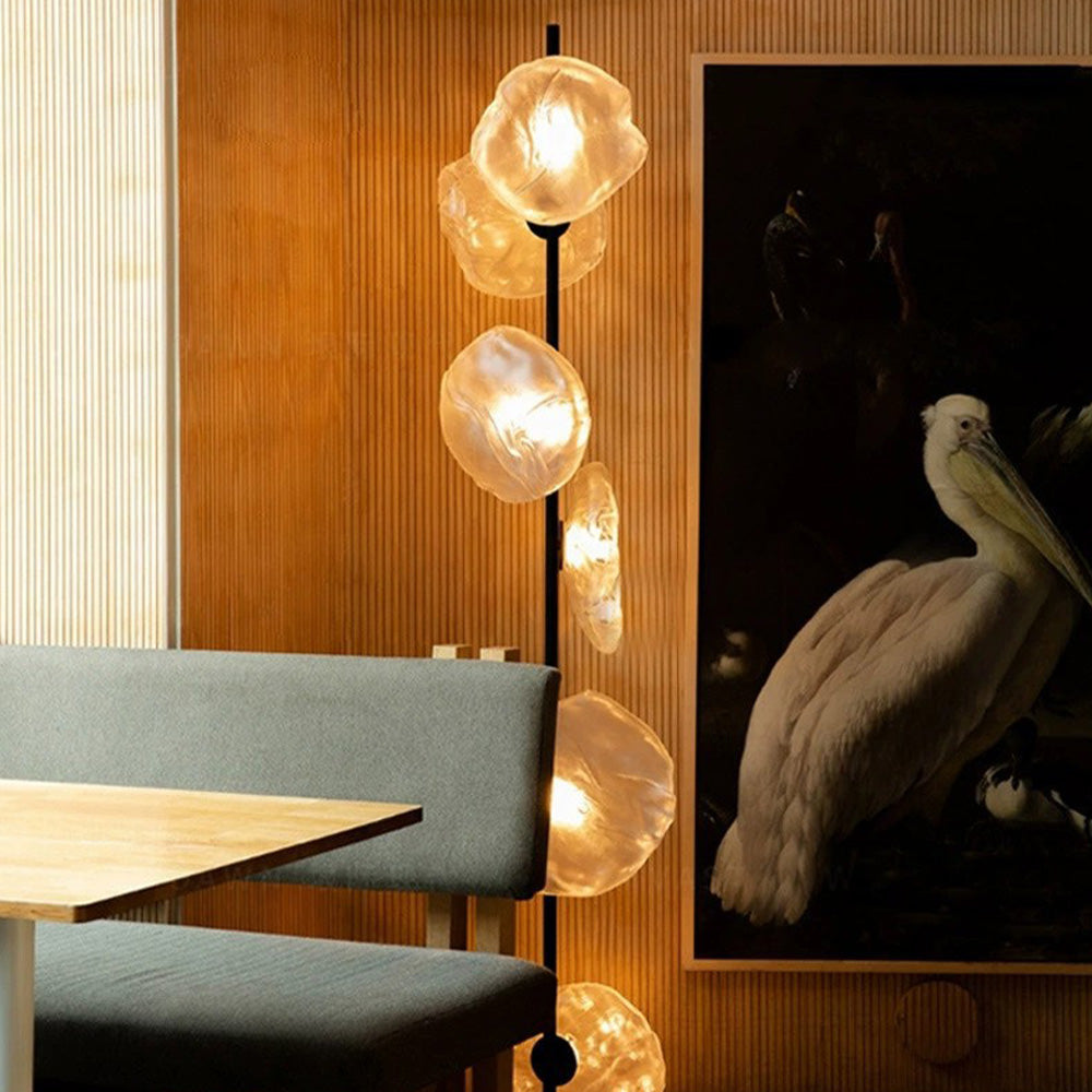 Wardenena Glass Floor Lamp-Moonnatur