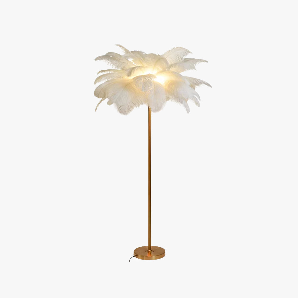 Tildenlark Feather Floor Lamp-Moonnatur
