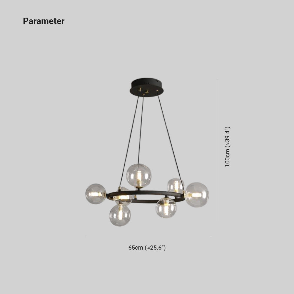 Nardenora Glass Chandelier-Moonnatur