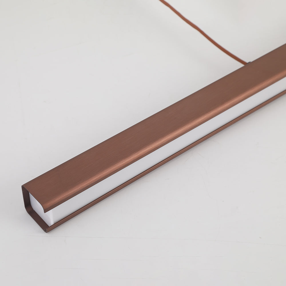 Thala Modern Linear Metal LED Pendant Light Black/Brown - Neutralighting