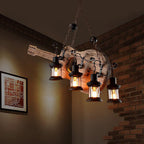 Tarnelley Pine Wood Pendant Light-Moonnatur