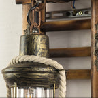 Whiteneth Pine Wood Wall Light-Moonnatur