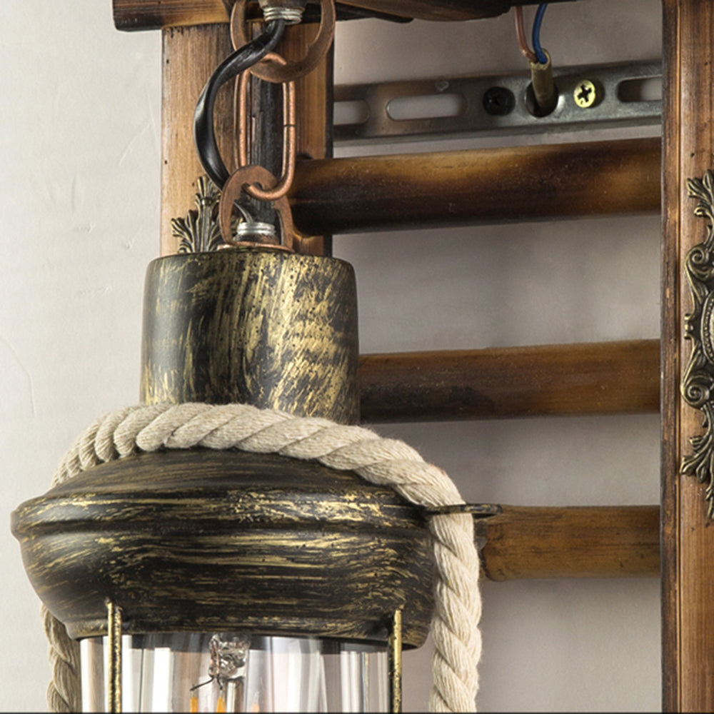 Whiteneth Pine Wood Wall Light-Moonnatur