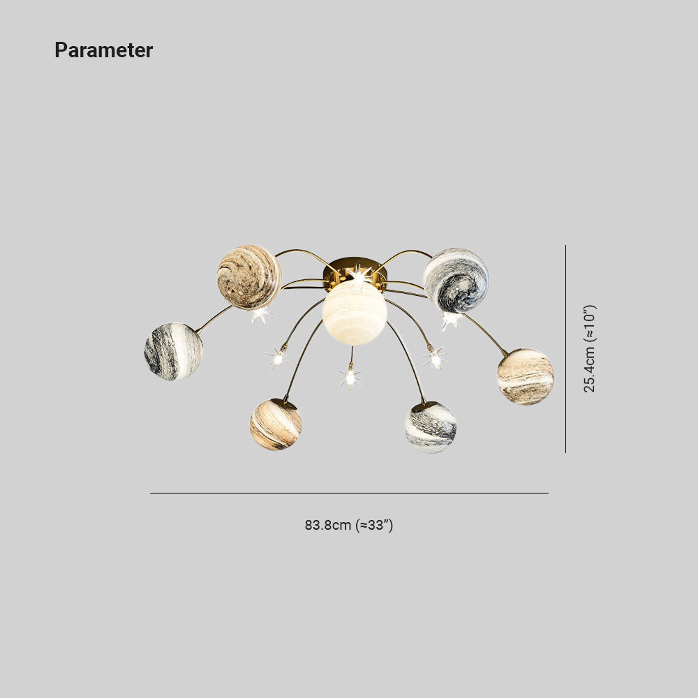 Orenenora Glass Ceiling Light-Moonnatur