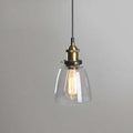 June Industrial Glass Pendant Light Clear/Amber/Smoke Grey - Neutralighting