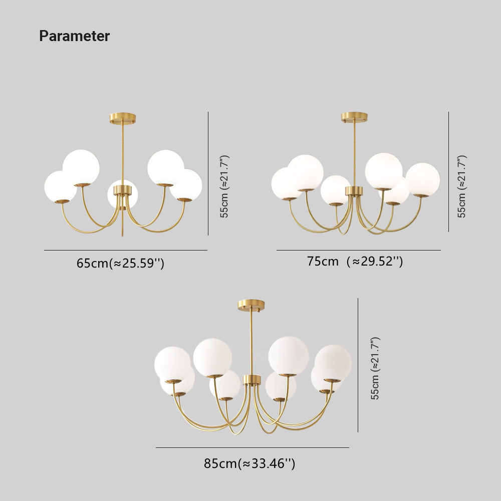 Nethenenelle Glass Chandelier-Moonnatur