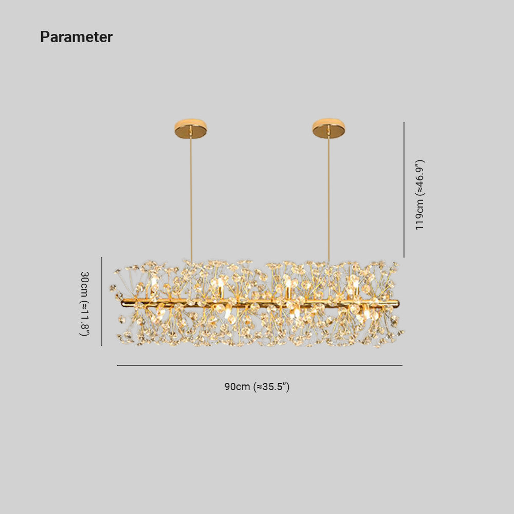 Wilvenaria Crystal Chandelier-Moonnatur