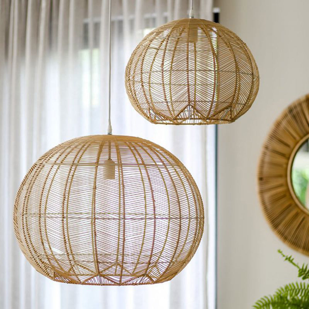 Tarnelgrove Rattan Pendant Light-Moonnatur