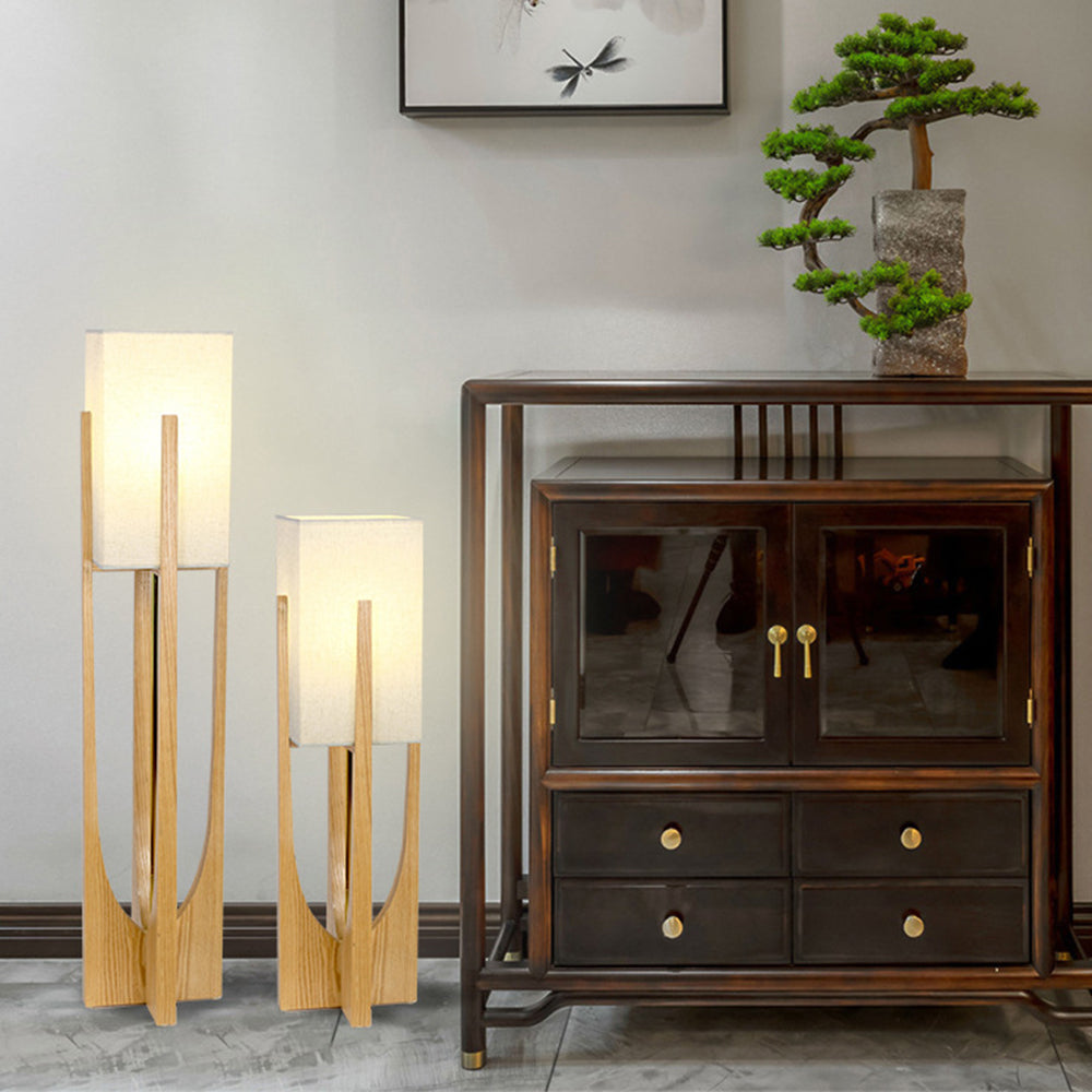 Veyrenaria Fabric Floor Lamp-Moonnatur