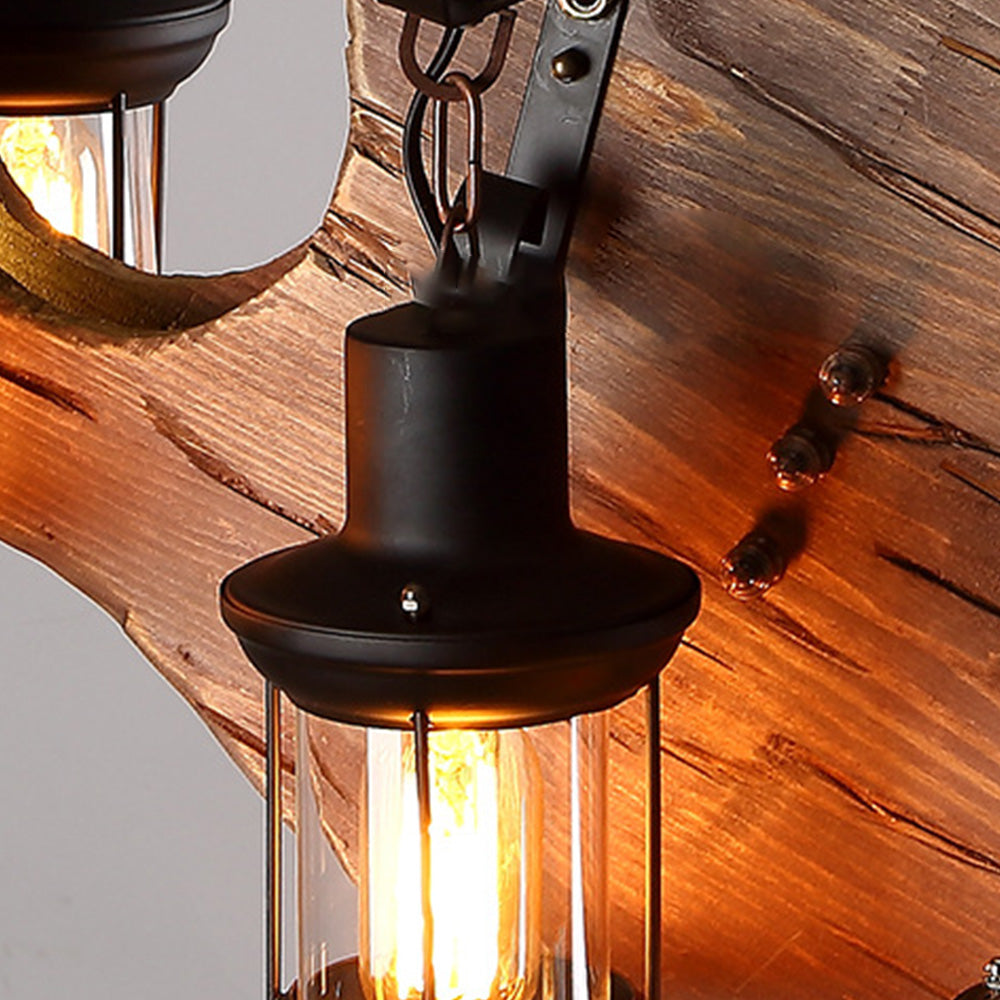 Tarnelley Pine Wood Pendant Light-Moonnatur