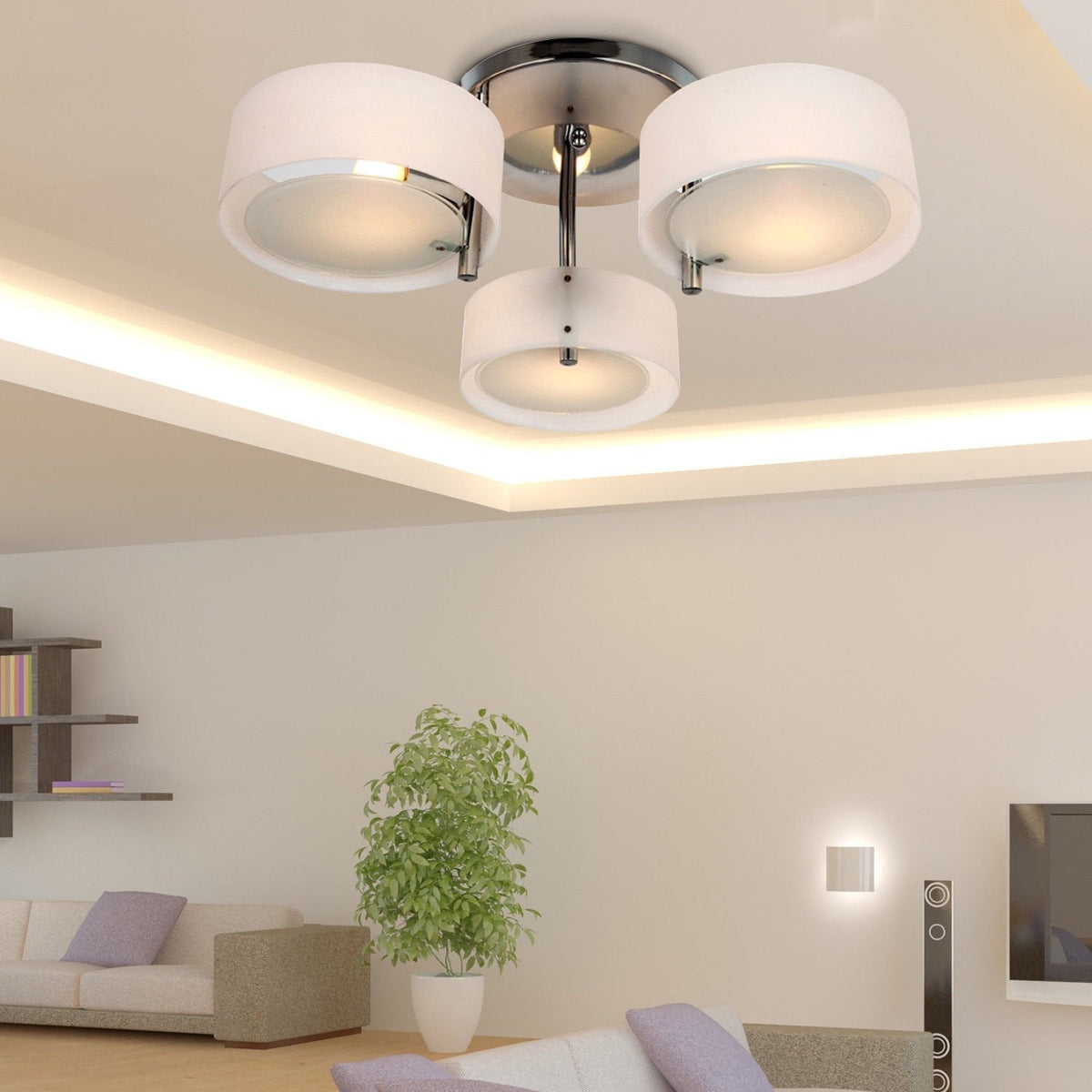 Meldenonna Glass Ceiling Light-Moonnatur