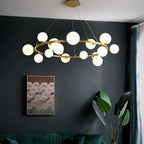 Nardenora Glass Chandelier-Moonnatur