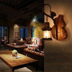 Ambelina Pine Wood Wall Light-Moonnatur