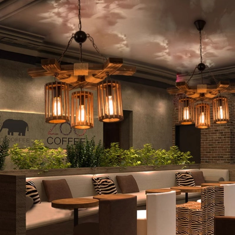 Ulvencove Wood Chandelier-Moonnatur