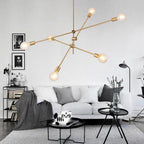 Ferrowlynne Glass Chandelier-Moonnatur