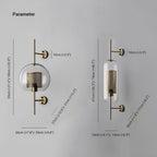Zorrenara Glass Wall Light-Moonnatur