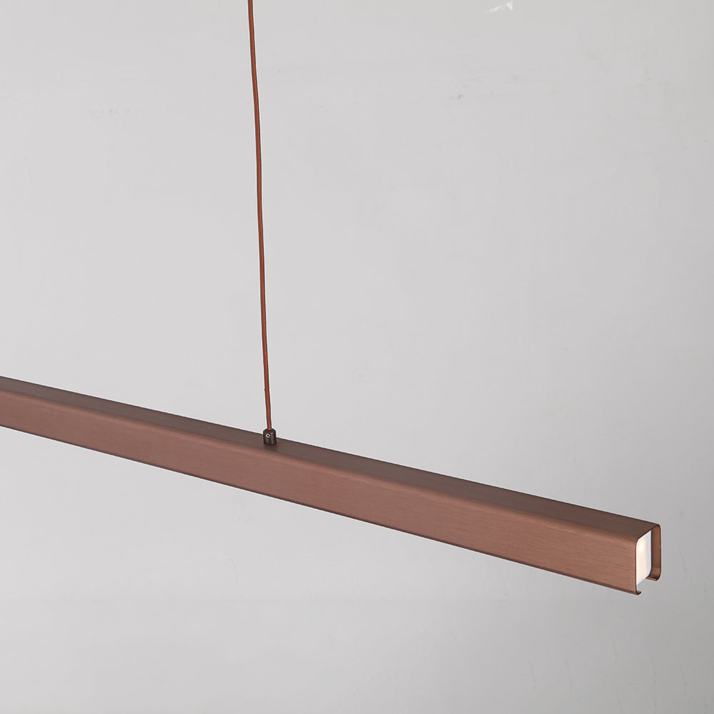 Thala Modern Linear Metal LED Pendant Light Black/Brown - Neutralighting