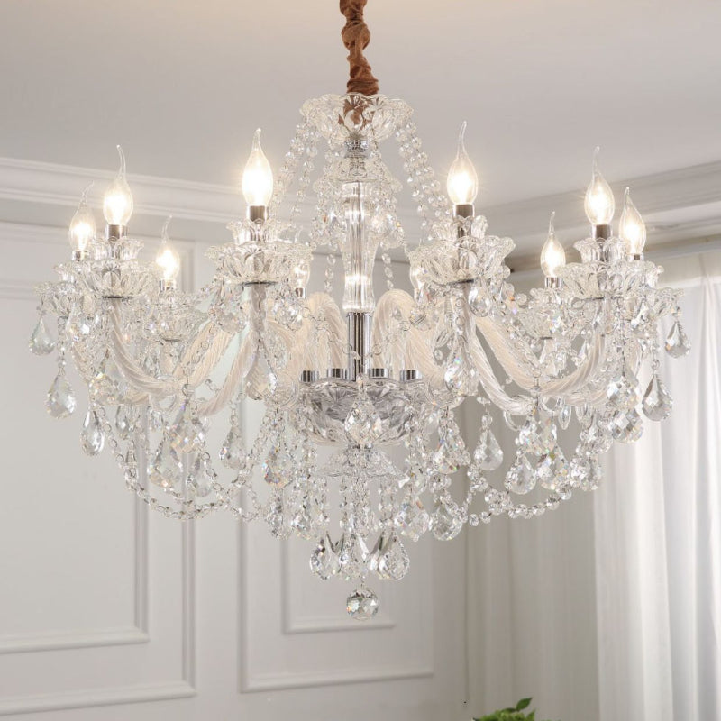 Lathenaria Crystal Chandelier-Moonnatur