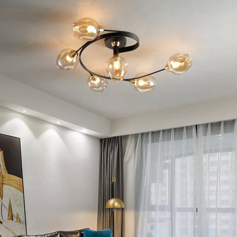 Sardenbrook Glass Ceiling Light-Moonnatur