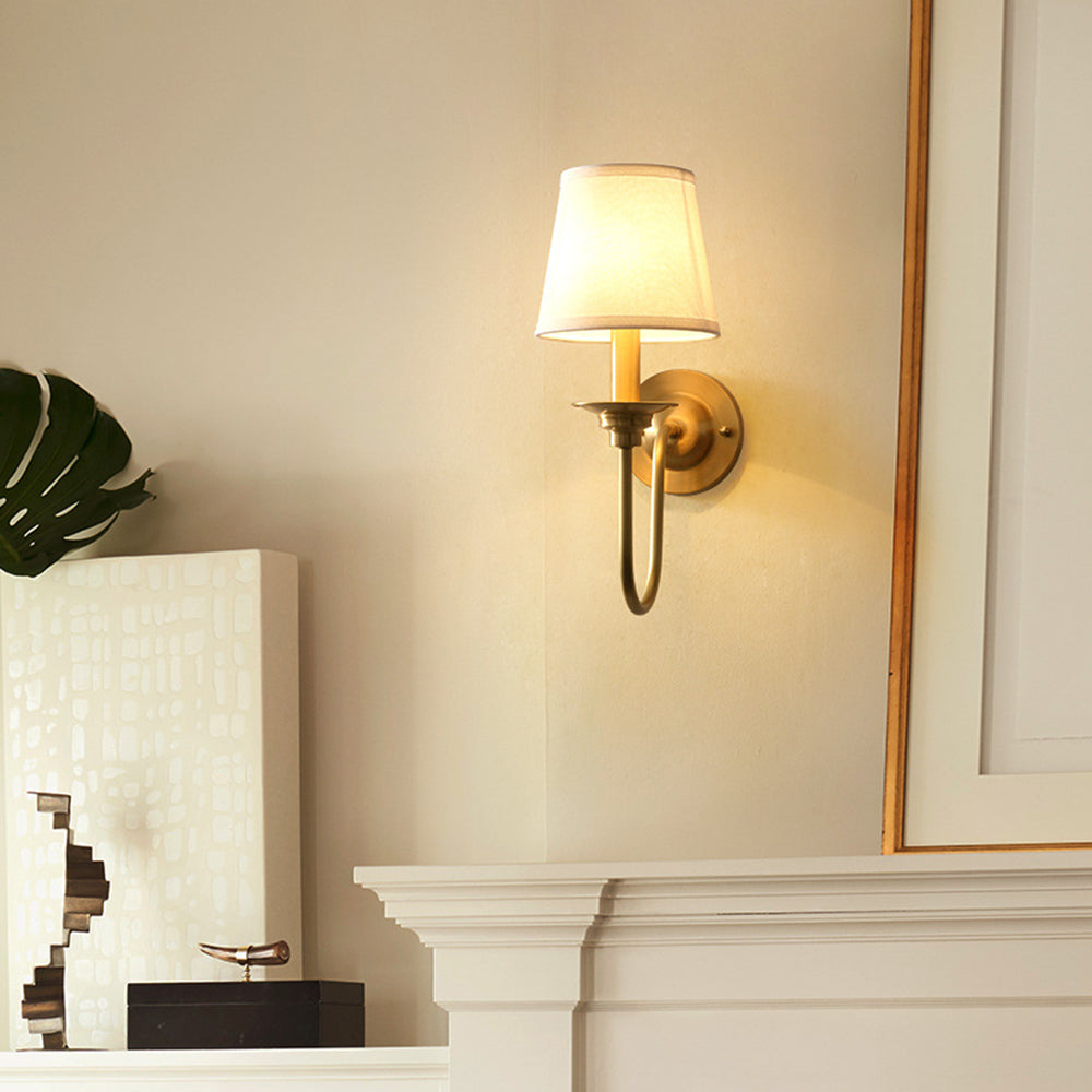 Haldelenna Fabric Wall Light-Moonnatur