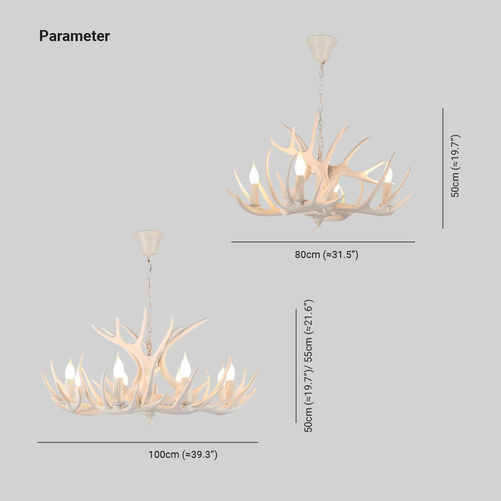 Ordelenelle Resin Chandelier-Moonnatur