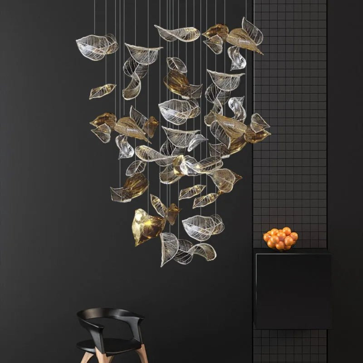 Helmira Glass Chandelier-Moonnatur