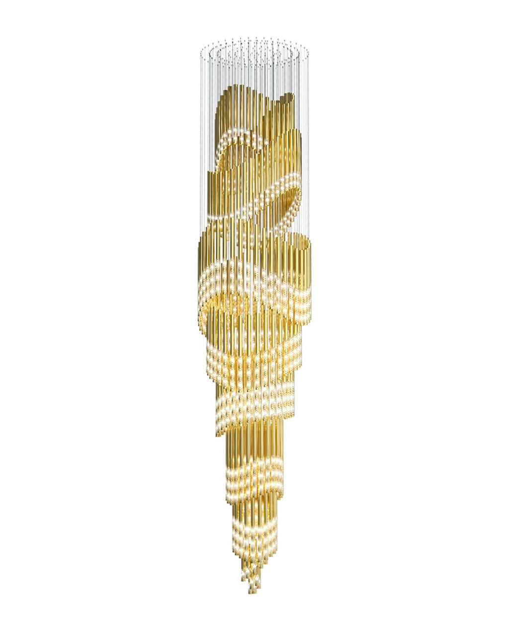 Farenelle Glass Chandelier-Moonnatur