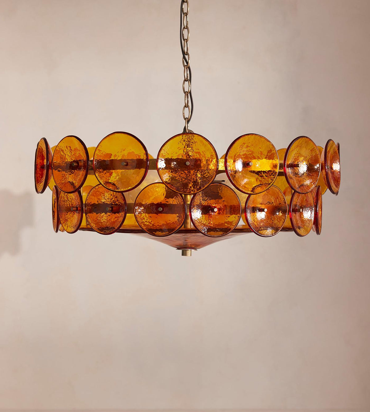 Iveria Glass Chandelier-Moonnatur