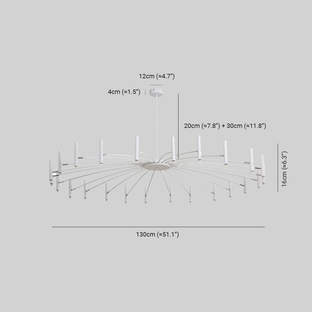 Penrelheath Metal Chandelier-Moonnatur